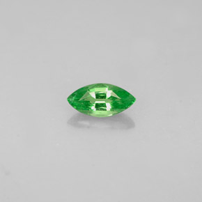 Grenat tsavorite vert naturelle marquise, 0,26 ct, VVS-VS