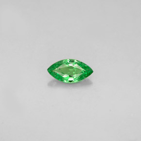 Grenat tsavorite vert naturelle marquise, 0,24 ct, VVS-VS