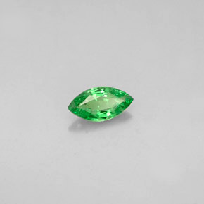 Grenat tsavorite vert naturelle marquise, 0,24 ct, VVS-VS