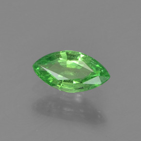 Grenat tsavorite vert naturelle marquise, 0,31 ct, VVS-VS