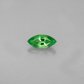 Grenat tsavorite vert naturelle marquise, 0,29 ct, VVS-VS