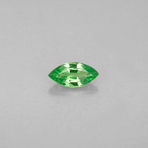 Grenat tsavorite vert naturelle marquise, 0,26 ct, VVS-VS