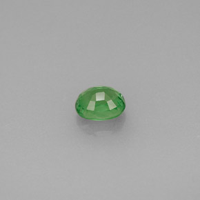 Grenat tsavorite vert naturelle coupe ovale, 0,48 ct, VS