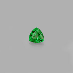 Grenat tsavorite vert naturelle trillion, 0,30 ct, VS