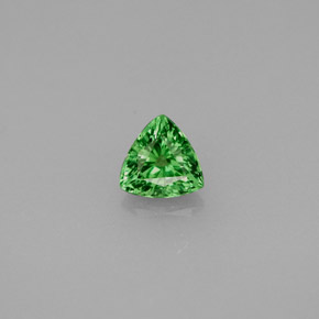 Grenat Tsavorite Vert chrome naturelle Trillion, 0.47 ct, VVS-VS