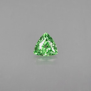Grenat tsavorite vert naturelle trillion, 0,35 ct, VVS-VS
