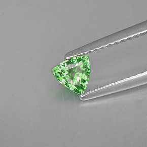 Grenat tsavorite vert naturelle trillion, 0,35 ct, VVS-VS