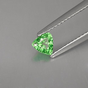Grenat Tsavorite Vert chrome naturelle Trillion, 0.34 ct, VS