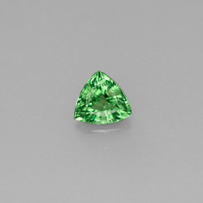 Grenat Tsavorite Vert chrome naturelle Trillion, 0.22 ct, VS