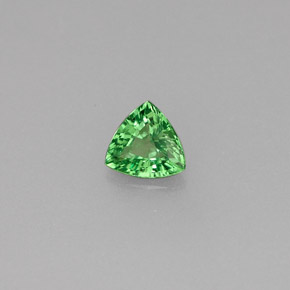 Grenat Tsavorite Vert chrome naturelle Trillion, 0.22 ct, VS