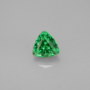 Grenat Tsavorite Vert éclatant naturelle Trillion, 0.37 ct, VS