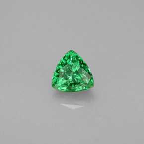 Grenat Tsavorite Vert éclatant naturelle Trillion, 0.37 ct, VS