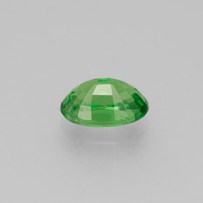 Grenat tsavorite vert naturelle coupe ovale, 0,59 ct, VS