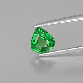 Grenat tsavorite vert naturelle en forme de poire, 0,94 ct, VS