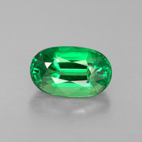 Grenat Tsavorite Vert chrome naturelle Coupe ovale, 1.49 ct, VVS