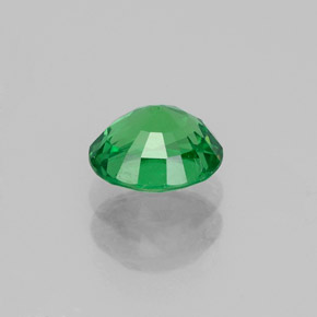 Grenat tsavorite vert naturelle coupe ovale, 1,06 ct, VS