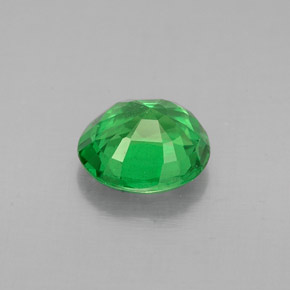 Grenat Tsavorite Vert chrome naturelle Coupe ovale, 1.30 ct, VS