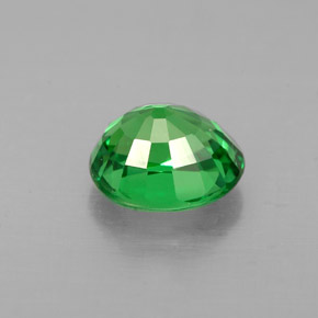 Grenat Tsavorite Vert chrome naturelle Coupe ovale, 1.09 ct, VS
