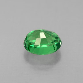 Grenat tsavorite vert naturelle coupe ovale, 1,00 ct, VVS-VS