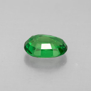 Grenat tsavorite vert naturelle coupe ovale, 1,05 ct, VVS