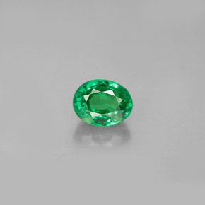 Grenat tsavorite vert naturelle coupe ovale, 1,04 ct, VVS-VS