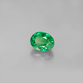Grenat tsavorite vert naturelle coupe ovale, 1,04 ct, VVS-VS