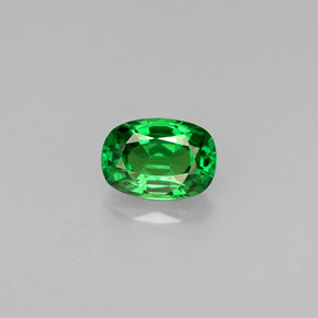 Grenat Tsavorite Vert éclatant naturelle Coupe coussin, 0.61 ct, VS