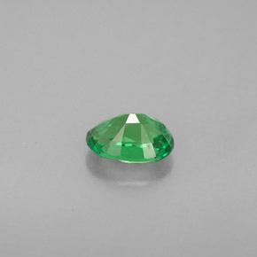 Grenat tsavorite vert naturelle coupe ovale, 0,90 ct, VVS-VS