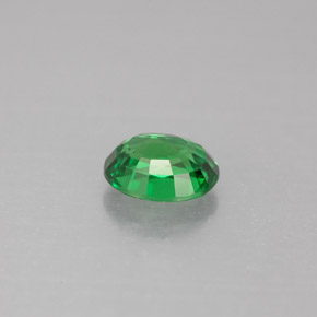 Grenat tsavorite vert naturelle coupe ovale, 1,12 ct, VVS-VS