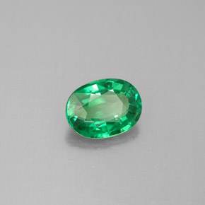 Grenat Tsavorite Vert éclatant naturelle Coupe ovale, 1.37 ct, VS