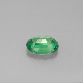 Grenat Tsavorite Vert éclatant naturelle Coupe ovale, 1.37 ct, VS