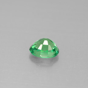 Grenat Tsavorite Vert éclatant naturelle Coupe ovale, 0.98 ct, VS