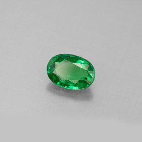 Grenat tsavorite vert naturelle coupe ovale, 1,17 ct, VS