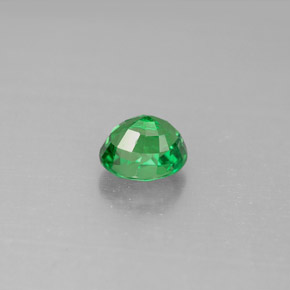 Grenat tsavorite vert naturelle coupe ovale, 1,10 ct, VS