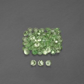 Achetez naturel ct vert grenat tsavorite gems, coupe roude, en provenance tanzanie chez gemselect. en stock, livraison internationale!