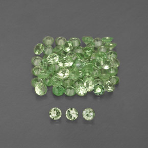 Achetez naturel ct vert grenat tsavorite gems, coupe roude, en provenance tanzanie chez gemselect. en stock, livraison internationale!