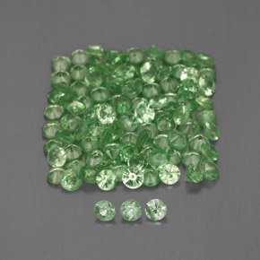 Achetez naturel ct Vert Grenat Tsavorite gems, Coupe roude, En provenance Tanzanie chez GemSelect. En stock, livraison internationale!