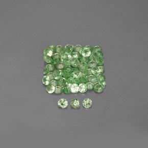 Achetez naturel ct Vert Grenat Tsavorite gems, Coupe roude, En provenance Tanzanie chez GemSelect. En stock, livraison internationale!