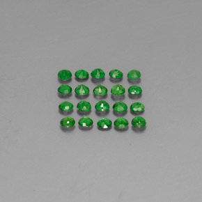 Achetez naturel ct vert grenat tsavorite gems, coupe roude, en provenance tanzanie chez gemselect. en stock, livraison internationale!