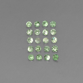 Achetez naturel ct vert grenat tsavorite gems, coupe roude, en provenance tanzanie chez gemselect. en stock, livraison internationale!