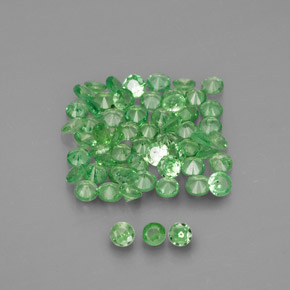 Achetez naturel ct vert grenat tsavorite gems, coupe roude, en provenance tanzanie chez gemselect. en stock, livraison internationale!