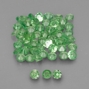 Achetez naturel ct vert grenat tsavorite gems, coupe roude, en provenance tanzanie chez gemselect. en stock, livraison internationale!