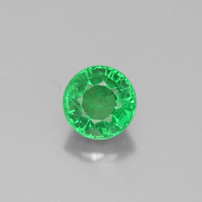 Grenat tsavorite vert naturelle coupe roude, 0,52 ct, VS-SI