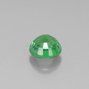 Grenat tsavorite vert naturelle coupe roude, 0,52 ct, VS-SI