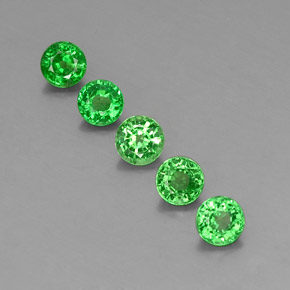 Achetez naturel ct vert grenat tsavorite gems, coupe roude, en provenance tanzanie chez gemselect. en stock, livraison internationale!