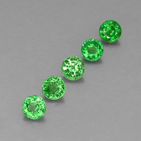 Achetez naturel ct vert grenat tsavorite gems, coupe roude, en provenance tanzanie chez gemselect. en stock, livraison internationale!