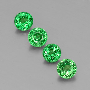 Achetez naturel ct vert grenat tsavorite gems, coupe roude, en provenance tanzanie chez gemselect. en stock, livraison internationale!
