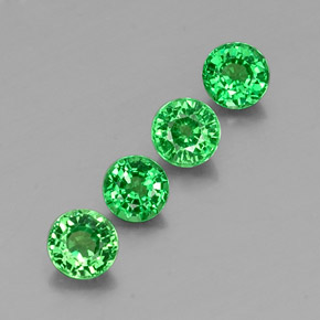 Achetez naturel ct vert grenat tsavorite gems, coupe roude, en provenance tanzanie chez gemselect. en stock, livraison internationale!
