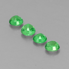 Achetez naturel ct vert grenat tsavorite gems, coupe roude, en provenance tanzanie chez gemselect. en stock, livraison internationale!