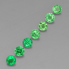 Achetez naturel ct vert grenat tsavorite gems, coupe roude, en provenance tanzanie chez gemselect. en stock, livraison internationale!